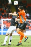 Dundee Utd v Pars 27th January 2007. Stevie Crawford v Lee Wilkie.