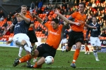 Dundee Utd v Pars 27th January 2007. Jim Hamilton v Lee Wilkie.