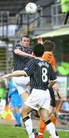 Dundee Utd v Pars 27th January 2007. Scott Wilson wins the ball.