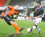 Dundee Utd v Pars 27th January 2007. Adam Hammill in action.