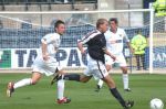 Dundee v Pars 17th August 2003. Barry Nicholson not giving Dundee a minutes peace.