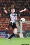 Pars v Hamilton Academical 6th April 2013. Stephen Husband v John Routledge.