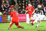 Pars v Raith Rovers 2nd January 2013. Ryan Wallace strikes on goal.