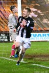 Pars v Raith Rovers 2nd January 2013. Andy Geggan celebrates scoring!