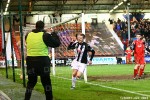 Pars v Raith Rovers 2nd January 2013. Andy Geggan celebrates scoring!