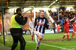 Pars v Raith Rovers 2nd January 2013. Andy Geggan celebrates scoring!