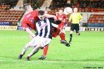 Pars v Raith Rovers 2nd January 2013. Ryan Wallace v Douglas Hill.