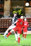 Pars v Raith Rovers 2nd January 2013. Andy Barrowman v Simon Mensing.