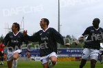 Inverness CT v Pars 12th May 2007. Jim McIntyre scores and celebrates with Tam McManus and Souleymane Bamba. (6 of 6)