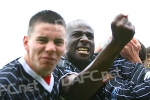 Inverness CT v Pars 12th May 2007. Adam Hammill and Souleymane Bamba celebrate!