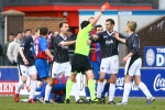 Inverness CT v Pars 17th March 2007. Tam McManus is shown the red card.