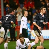 Pars v Celtic 10th December 2006. Stephen Simmons celebrates.