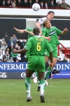 Pars v Celtic 19th February 2006. Andy Tod v Stillian Petrov.