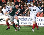 Pars v Celtic 6th Febuary 2005. Andrius Skerla v John Hartson
