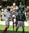 Pars v Celtic 6th Febuary 2005. Andy Tod v Bobo Balde