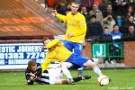 Andrew Geggan in action. Pars v Cowdenbeath 27th October 2012.