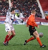 Pars v Dundee Utd. 22nd Jan 2005. Barry Nicholson appeals for penalty in vain.