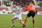 Pars v Dundee Utd. 25th February 2006. Mark Burchill v Lee Mair.