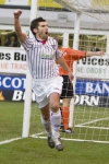 Pars v Dundee Utd. 25th February 2006. Mark Burchill celebrates!