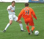 Pars v Dundee Utd. 17th April 2004. Introducing Gary Greenhill