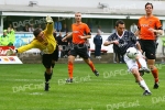 Pars v Dundee United 21st April 2007. Stephen Glass shoots - and misses.