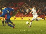 Pars v Inverness C.T. 20th April 2004. Gary Dempsey assisting in the Brewster goal.