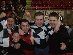 Pars v Inverness C.T. 20th April 2004. Pars fans celebrate!