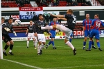 Pars v Inverness CT 23rd December 2006. Jim Hamilton just misses this through ball. (1of3)