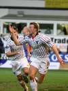 Pars v Inverness CT. 8th Febuary 2006. Noel Hunt celebrates normally.