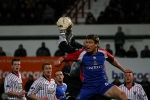 Pars v Inverness CT. 8th Febuary 2006. Bryn Halliwell makes safe.