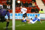 Pars v Queen of the South 22nd December 2007. Calum Woods sends in a cross. (2 of 2)