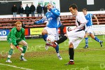 Pars v Queen of the South 31st January 2009. Nick Phinn attacking.