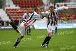 Pars v Queen of the South 9th August 2008. Graham Bayne and Andy Kirk celebrate!