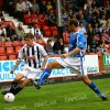 Pars v Queen of the South 9th August 2008. Iain Williamson v Jamie McQuilken.