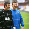 Pars v Queen of the South 9th August 2008. Paul Gallagher and Jim McIntyre.