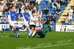 Queen of the South v Pars 6th October 2007. Chance for Mark Burchill.
