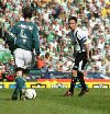 Scottish Cup Final 2004. The two captains Barry Nicholson and Jackie McNamara