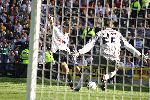 Scottish Cup Final 2004. Stevie Crawford shoots.