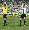 Scottish Cup Final 2004. Players applauding the fans (1)