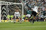 Scottish Cup Final 2004. Brewster shoots on target