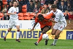 Dundee Utd. v Pars 30th Oct 2004. Andrius Skerla v Jason Scotland